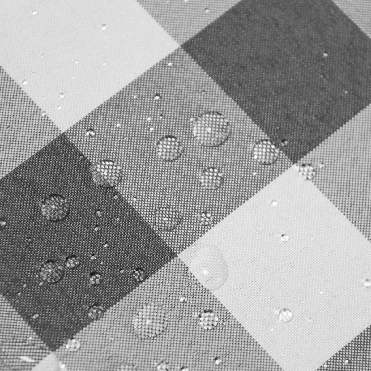 Black and White Checkered Round Tablecloth 60 Inch T1979