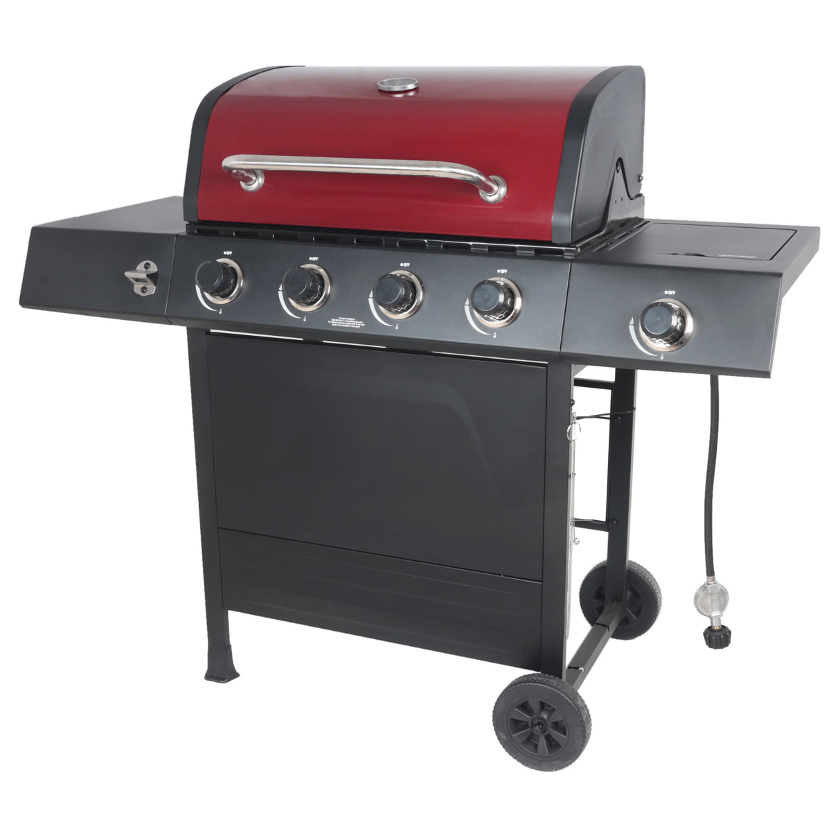 4-Burner Propane Gas Grill with Side Burner Z593634