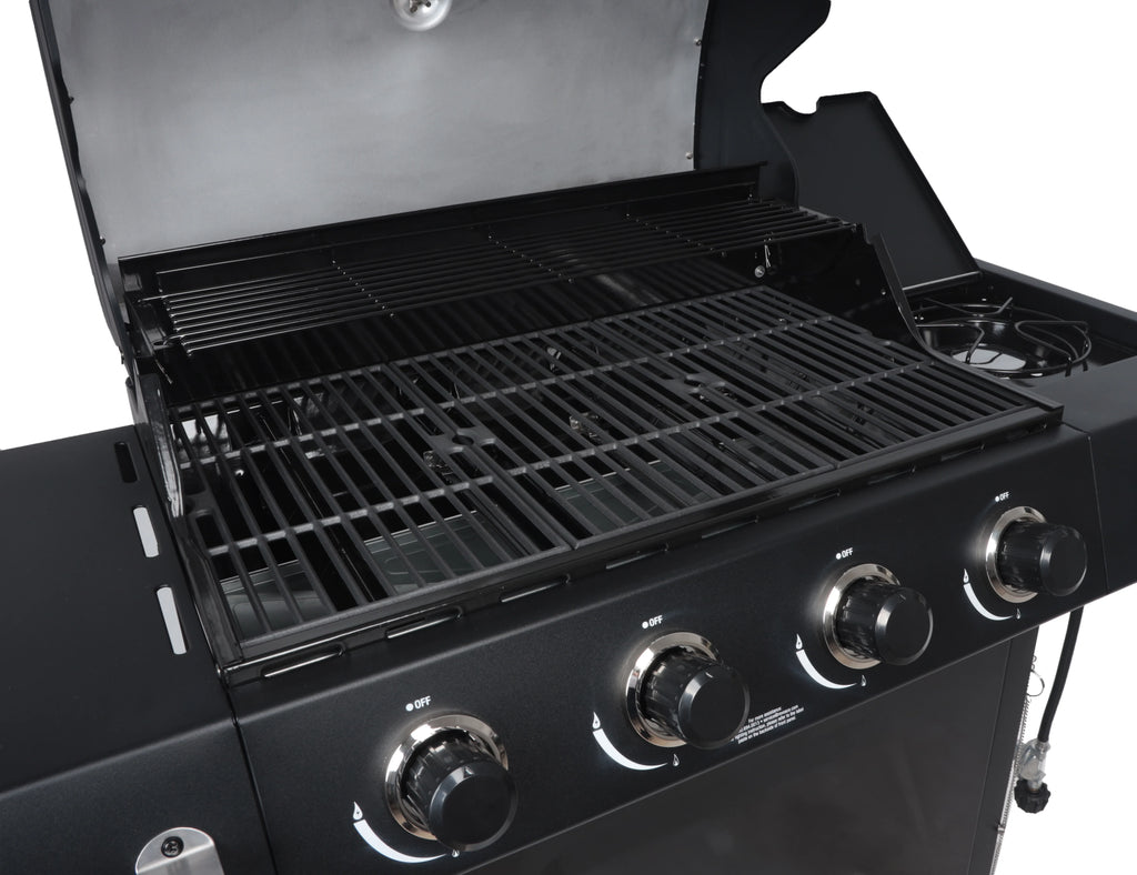4-Burner Propane Gas Grill with Side Burner N602