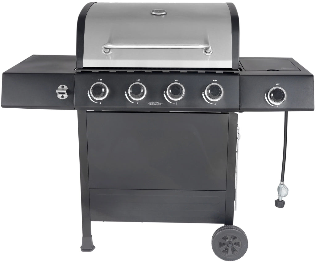 4-Burner Propane Gas Grill with Side Burner N602