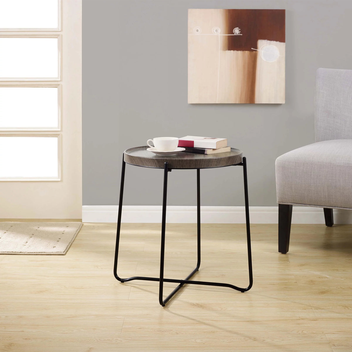 Foldable Round Side Table V916