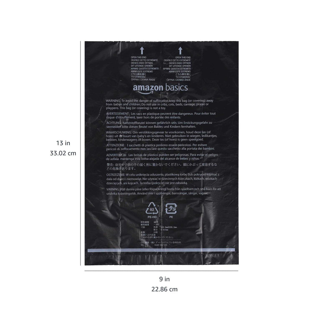 Dog Poop Bags with Dispenser and Leash Clip Unscented Standard L13573