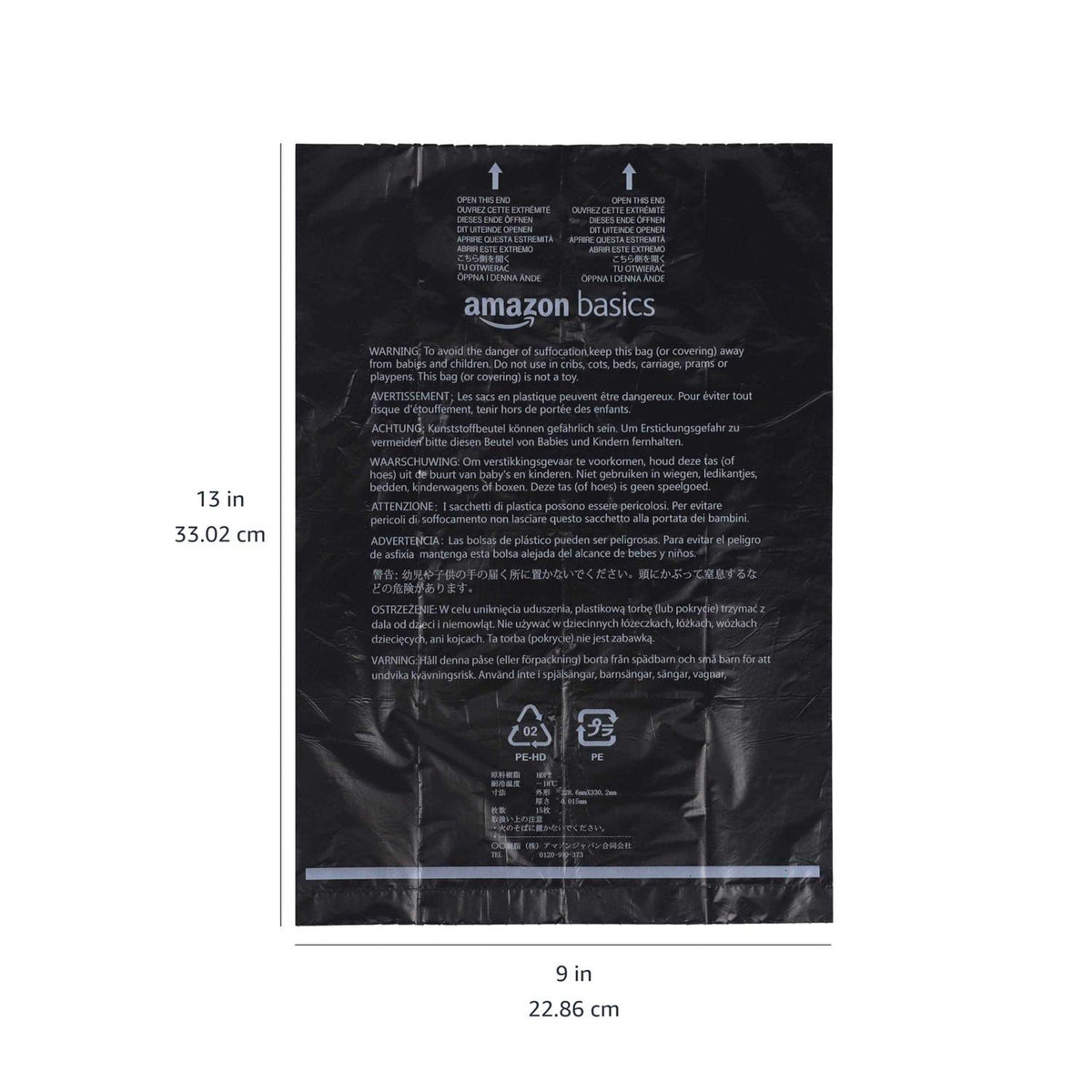 Dog Poop Bags with Dispenser and Leash Clip Unscented Standard L13573