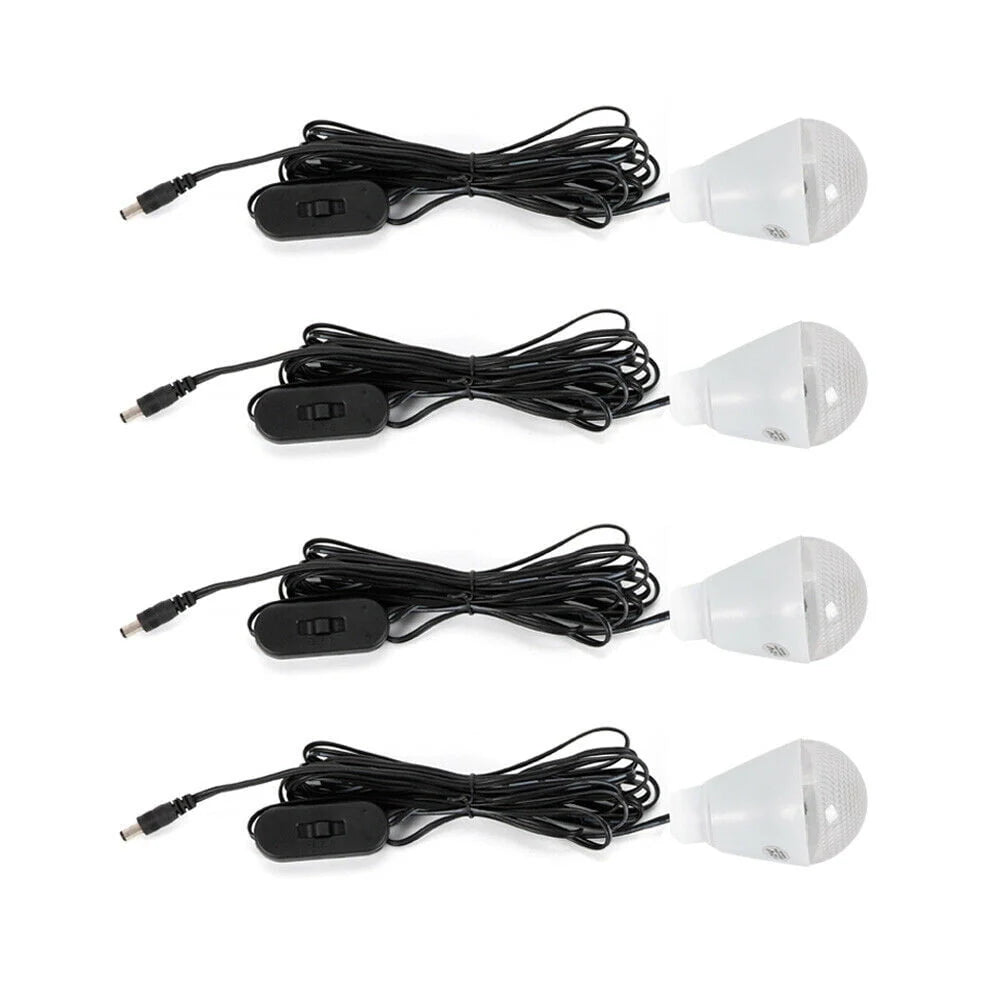 Portable Solar Panel Power Generator Kit with 4 Bulbs E617306