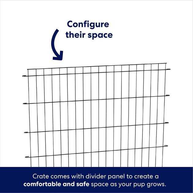Heavy Duty Fold & Carry Double Door Collapsible Wire Dog Crate T609