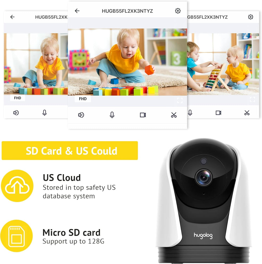 2K Indoor Wi-Fi Security Camera with Motion Detection R32639