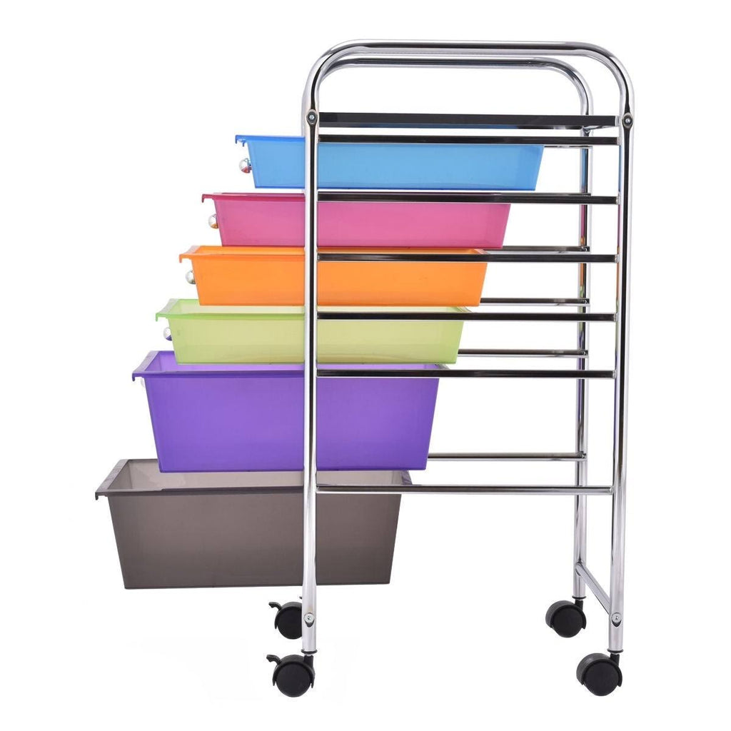6 Drawers Rolling Storage Cart O7576