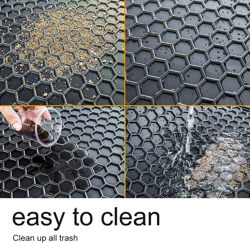 Waterproof Rear Trunk Cargo Mat Liner Black Y99071