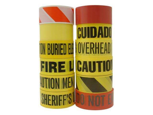 Yellow Barricade Tape 3 in. x 1000 ft. H393