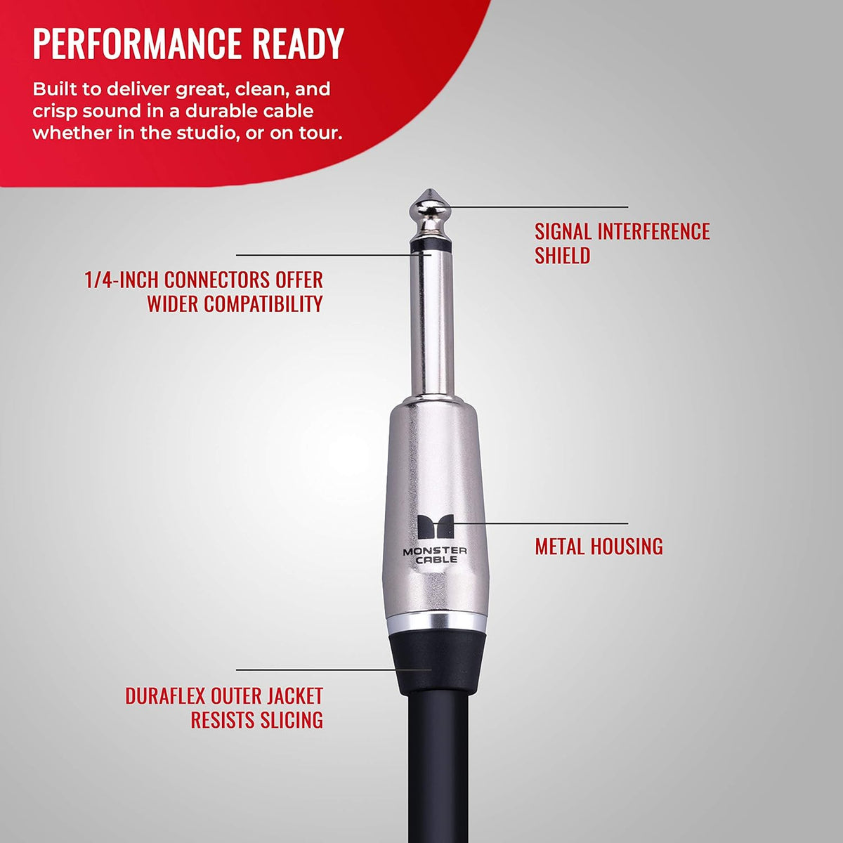 6 ft Straight 1/4 Plugs Speaker Cable P73233