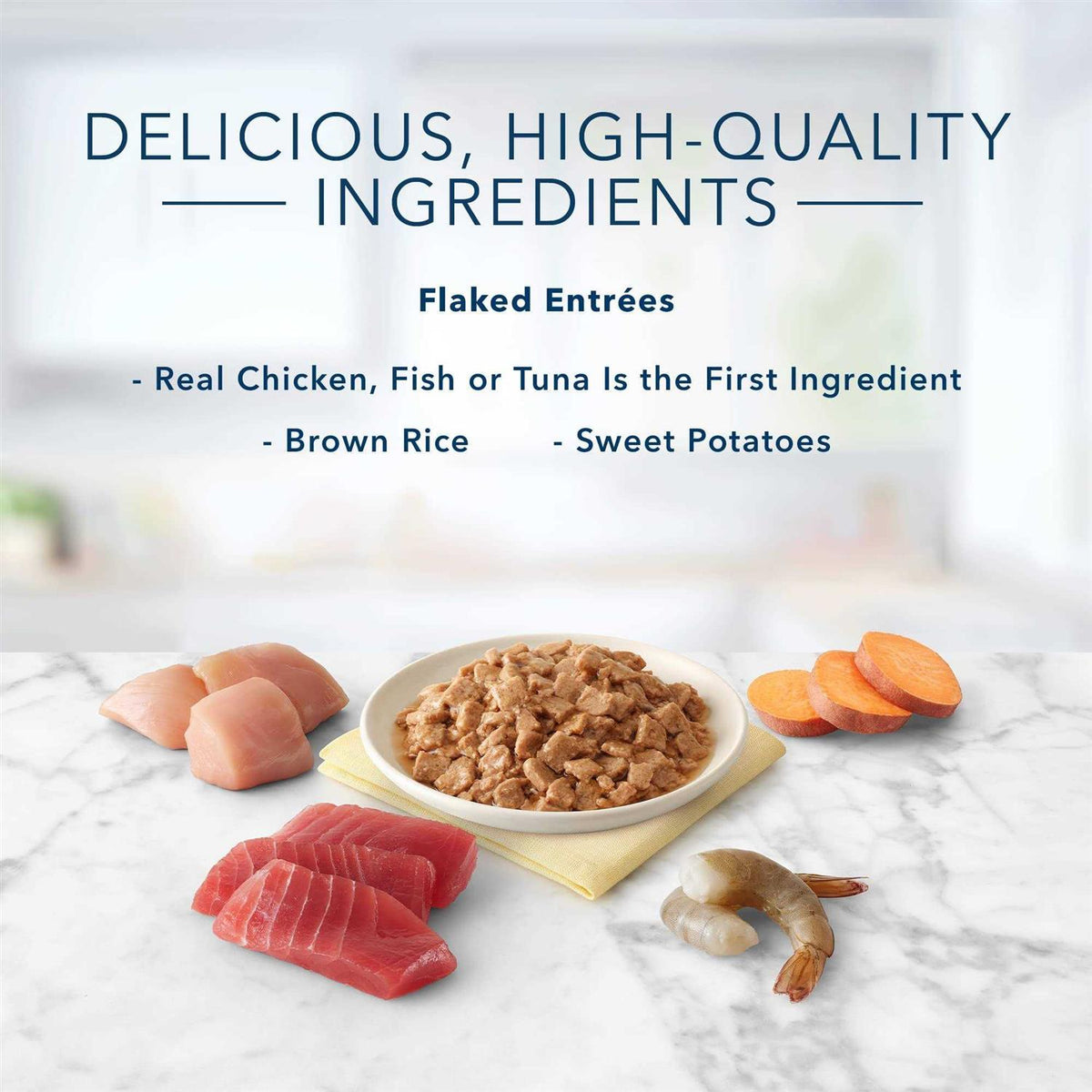 Tuna Chicken Fish Shrimp Flaked Wet Cat Food Z606928