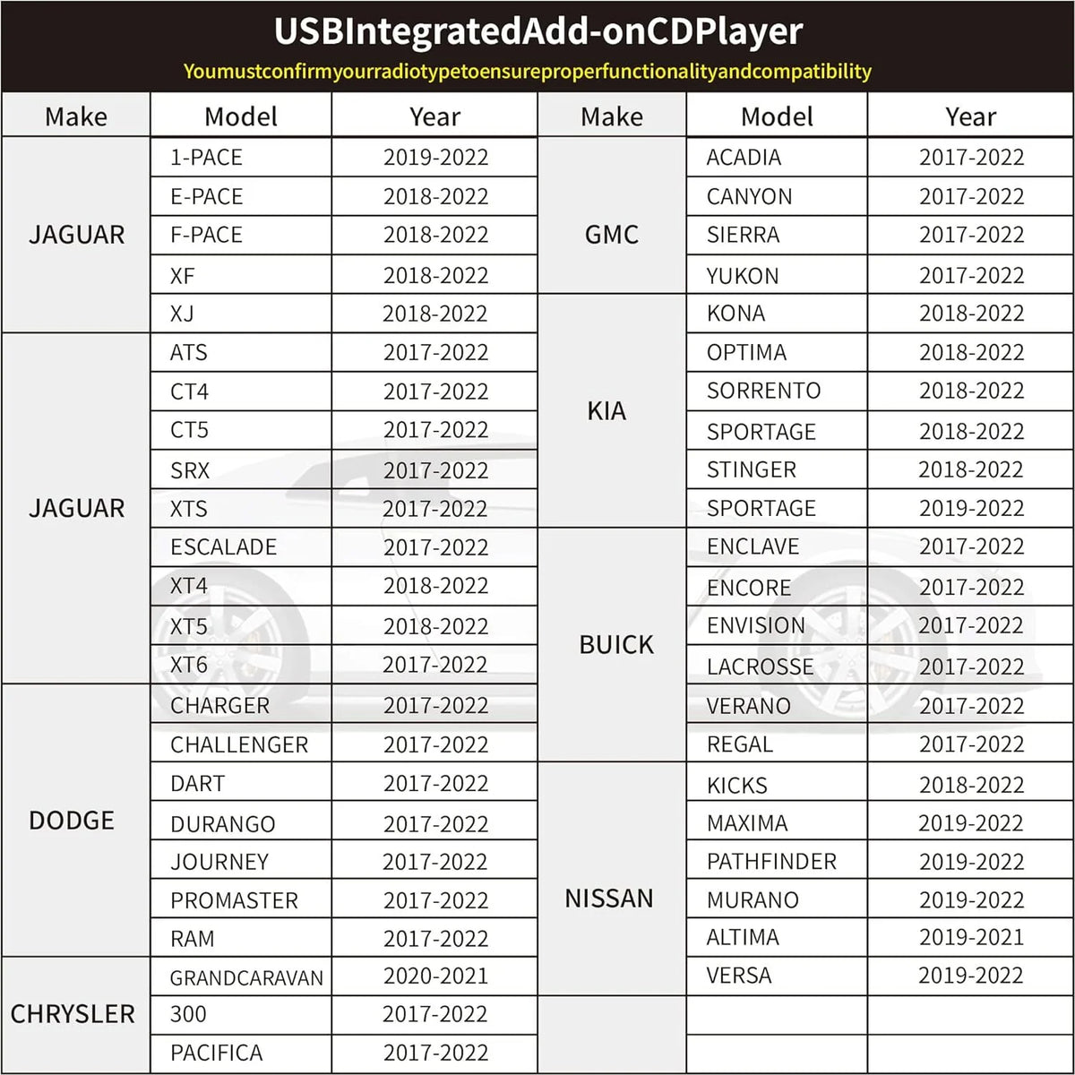 External Portable USB CD Player for Car B6952