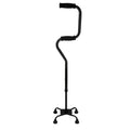 Black Small Base Quad Cane H654