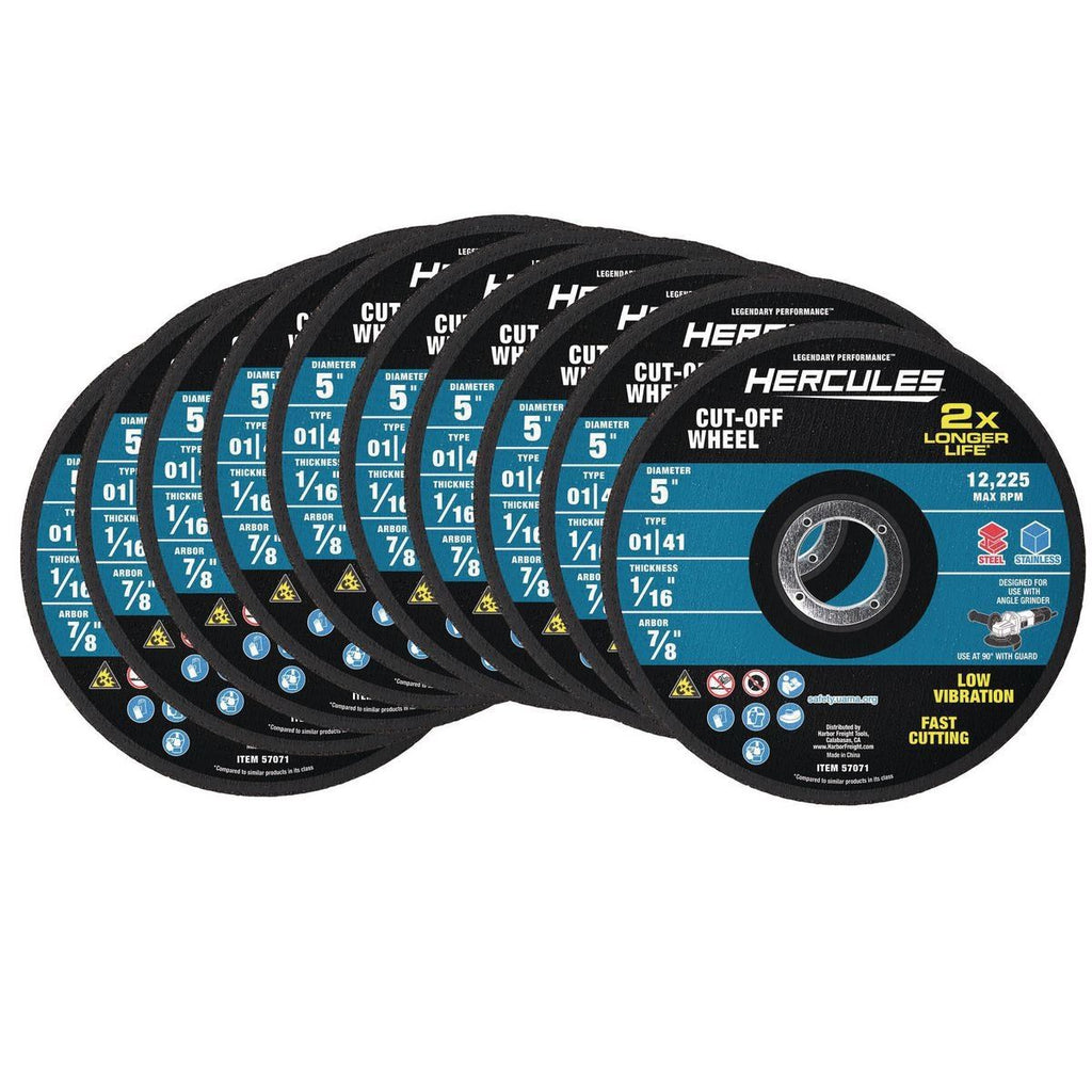 5 in. x 1/16 in. x 7/8 in. Metal Cut-Off Wheel 10-Pack V341368