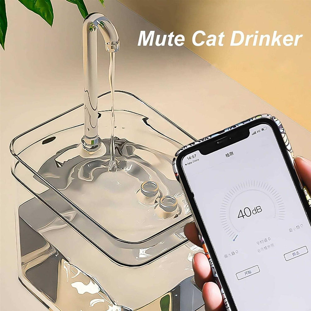Pet Water Fountain 50oz 1.5L Automatic Water Dispenser with Filters O134