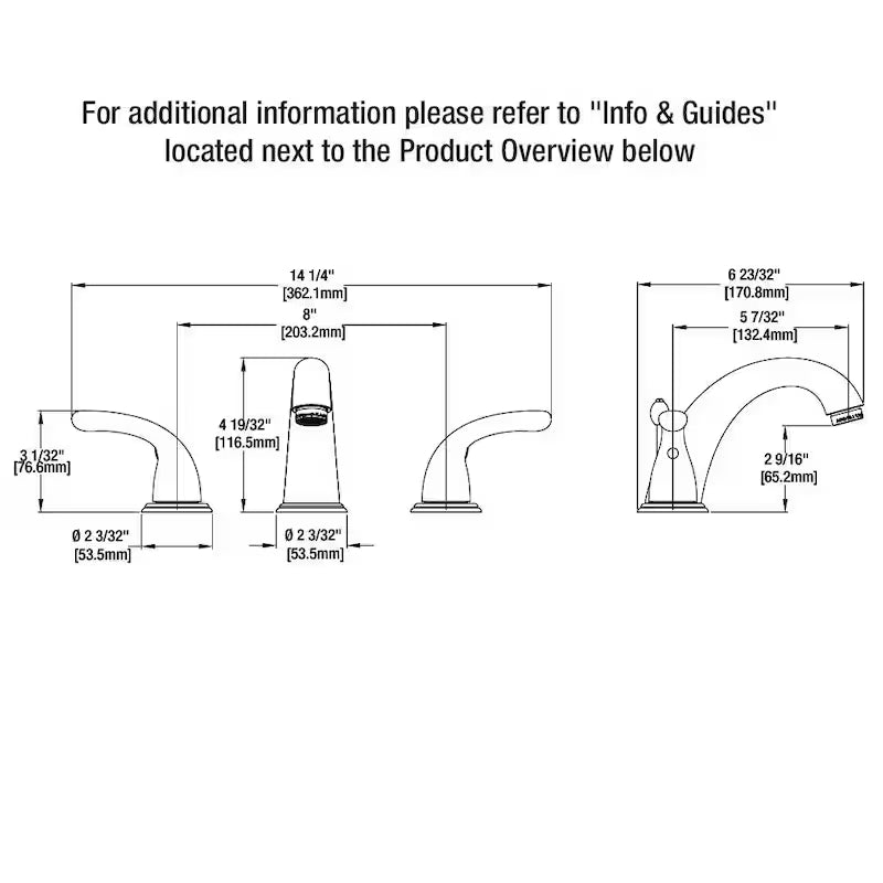 8 in. Widespread Double-Handle High-Arc Bathroom Faucet in Polished Chrome B8461