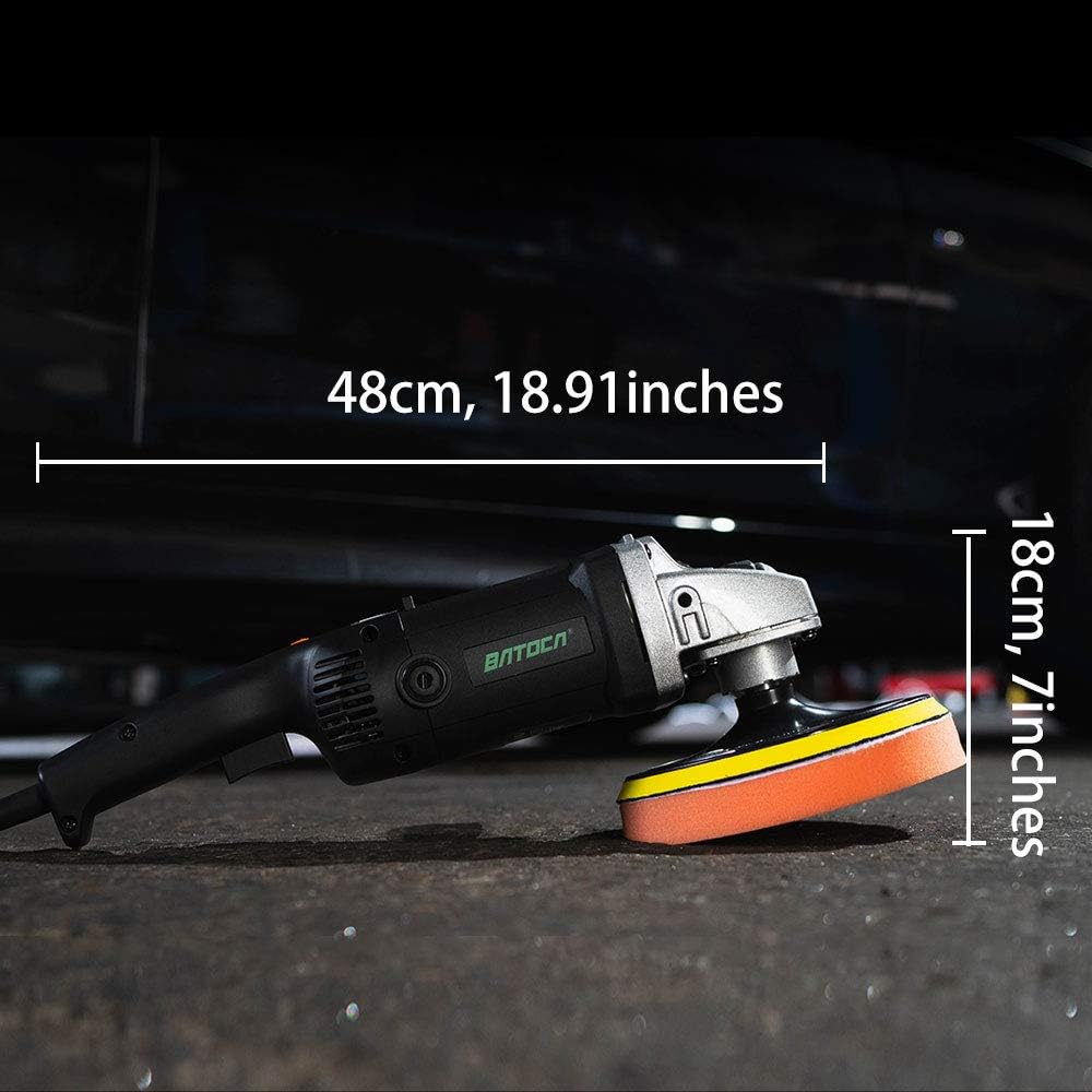 7 Inch 1200W Variable Speed Rotary Car Polisher S677735
