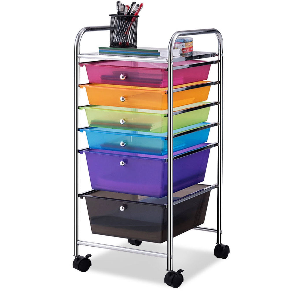 6 Drawers Rolling Storage Cart O7576