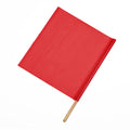 Red Vinyl Highway Safety Traffic Warning Flag, 18x22 x 27x22, Pack of 10 J51933