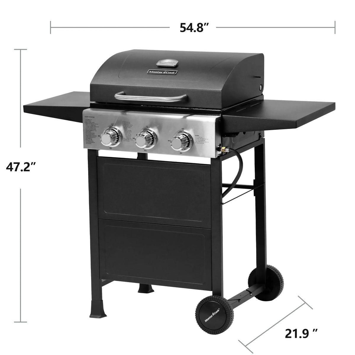 3 Burner Stainless Steel Propane Gas Grill F220