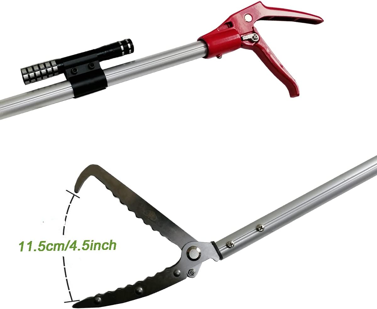 60 Inch Snake Tongs Reptile Grabber Wide Jaw Handling Tool R391047