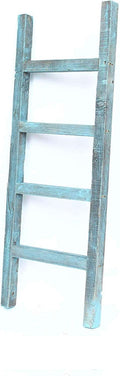 Rustic Decorative Ladder 4 ft Recycled Reclaimed Wood V81230