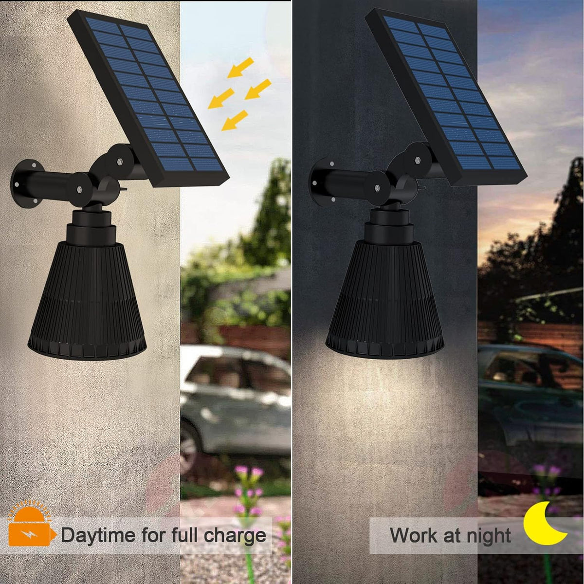 Adjustable Waterproof Solar Spot Lights 4 Pack C20344