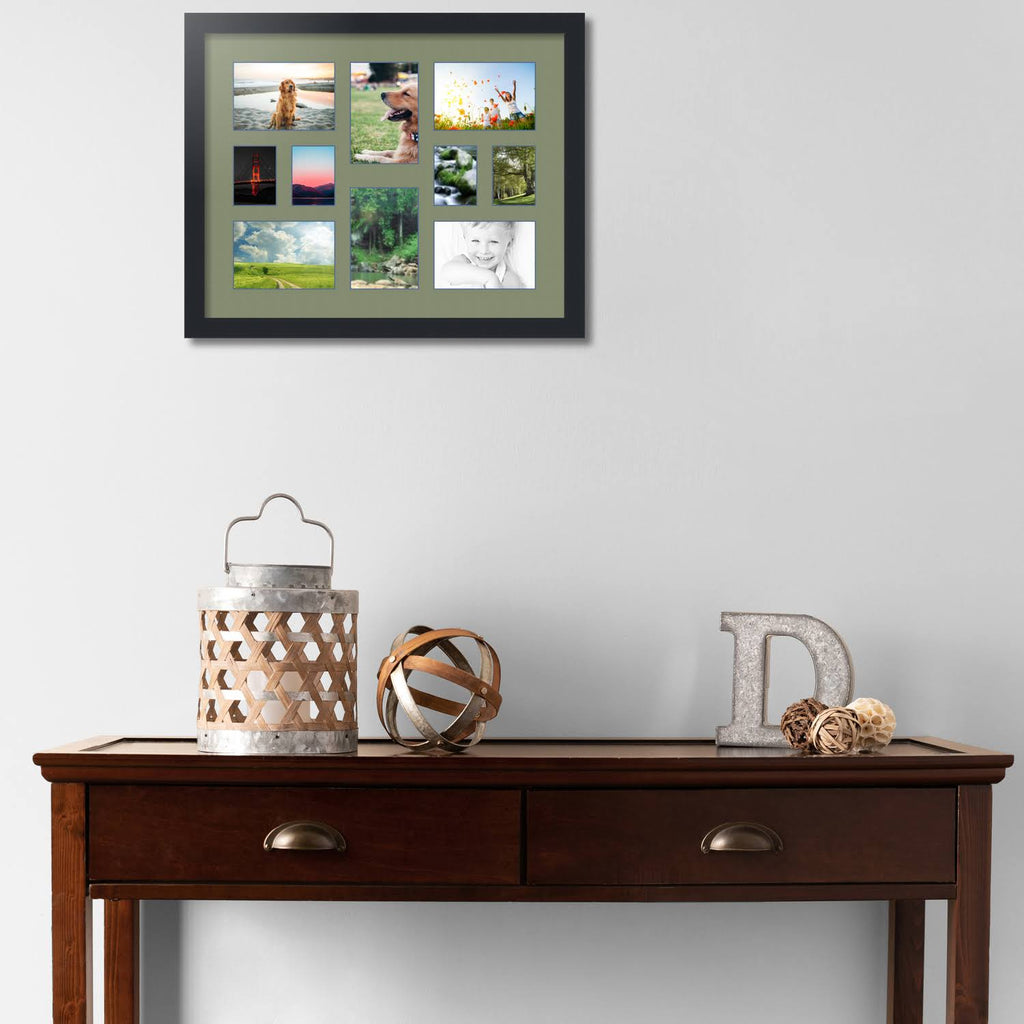 Satin Black 10 Opening Collage Picture Frame L2713
