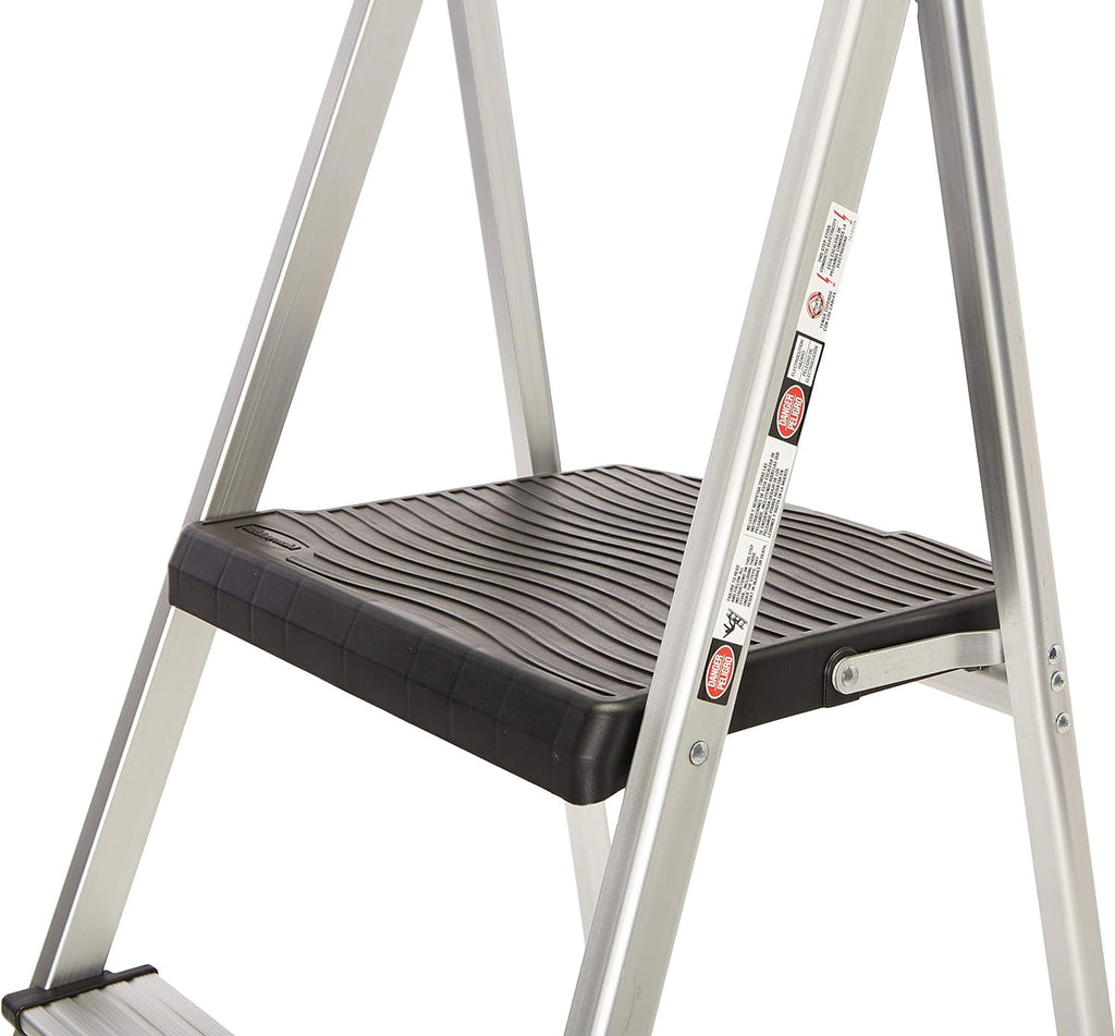 3-Step Ultra Light Aluminum Step Stool with Project Tray N635