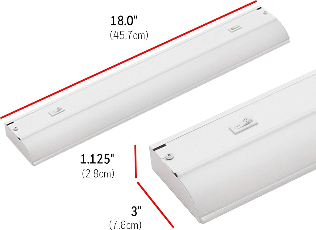 24in. Direct Wire LED Light Fixture, Selectable White, Selectable Brightness P60478