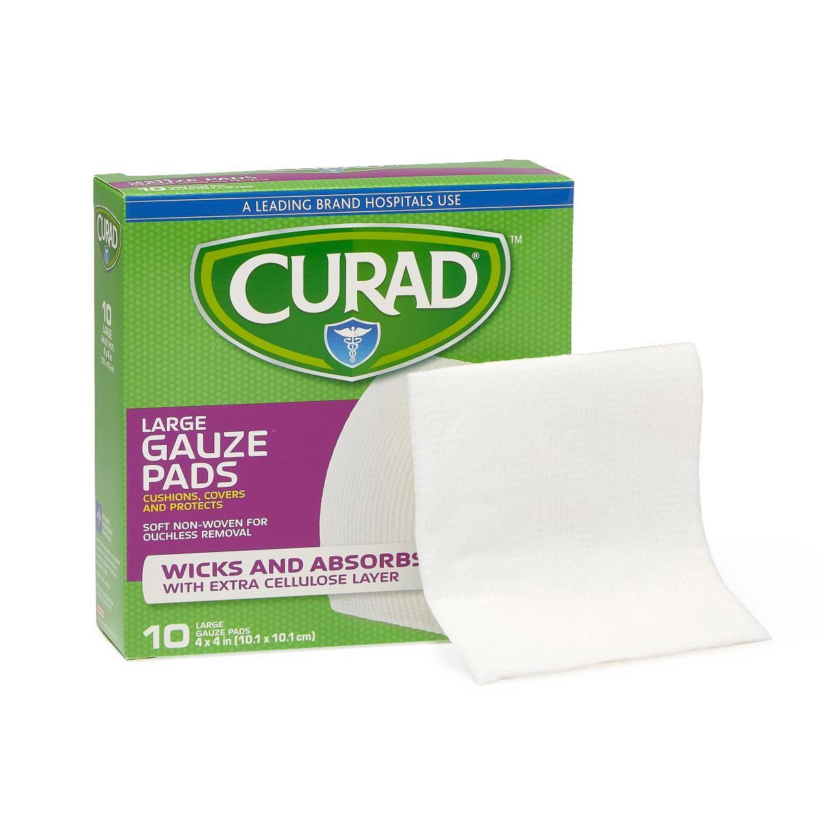 Sterile Nonwoven Gauze Pads 4inx4in 10 CT E168