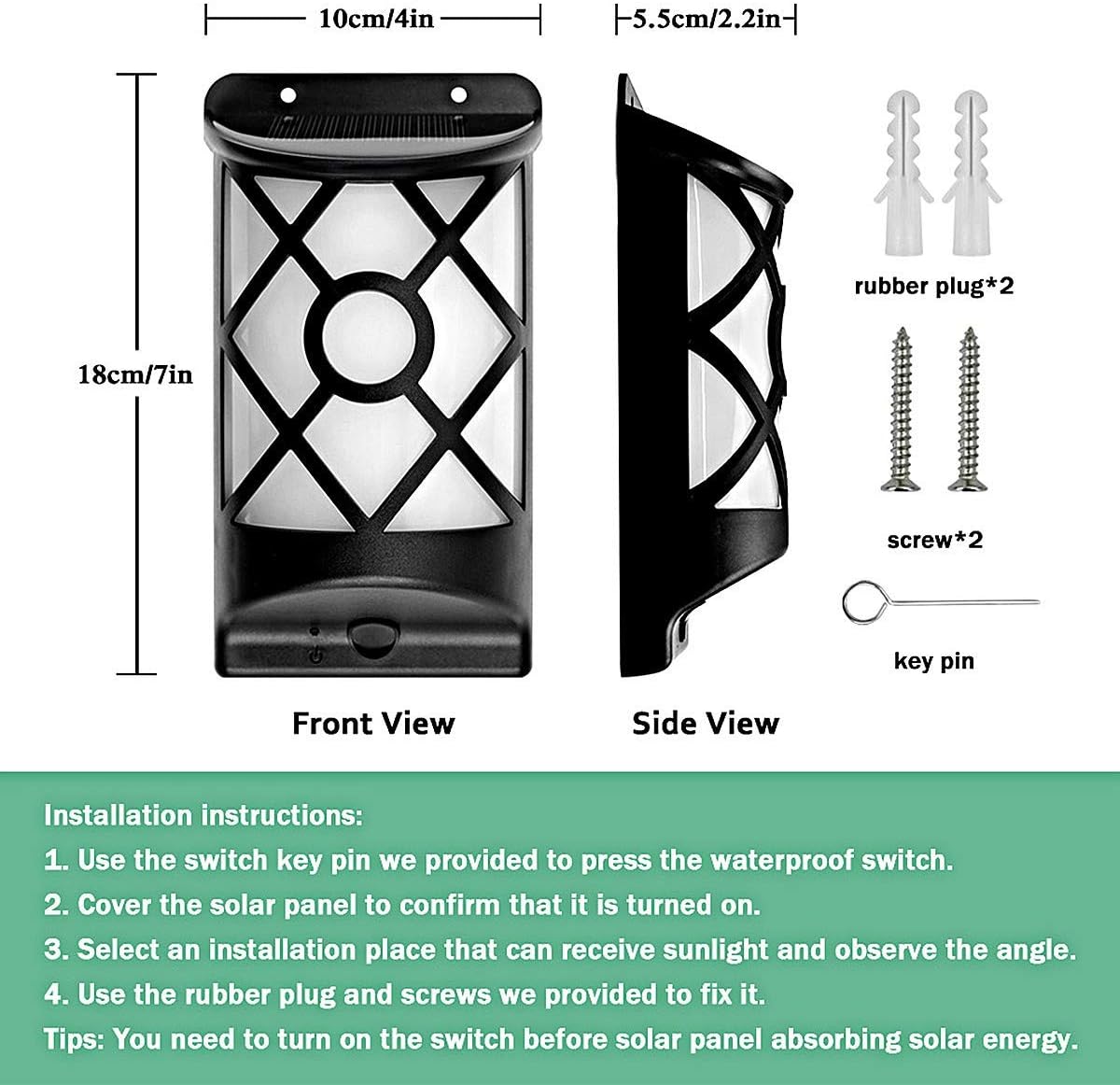 Solar Flame Lights Outdoor 6 Pack F5039
