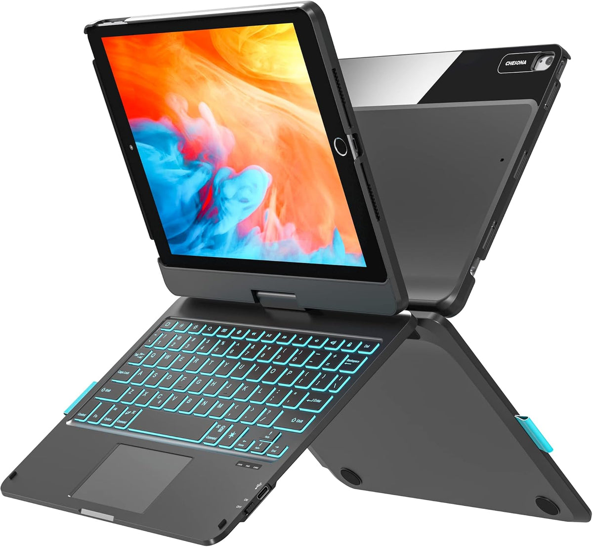 iPad Air 4th Generation Case with Keyboard, Black G707532