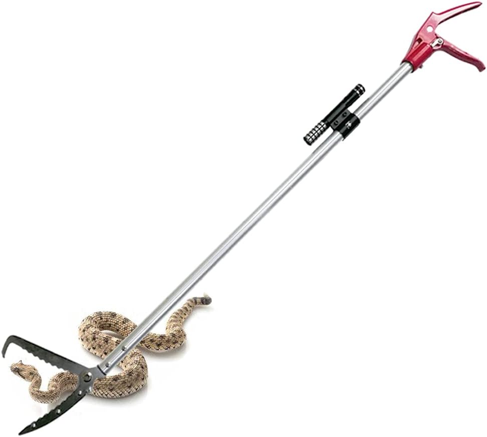 60 Inch Snake Tongs Reptile Grabber Wide Jaw Handling Tool R391047