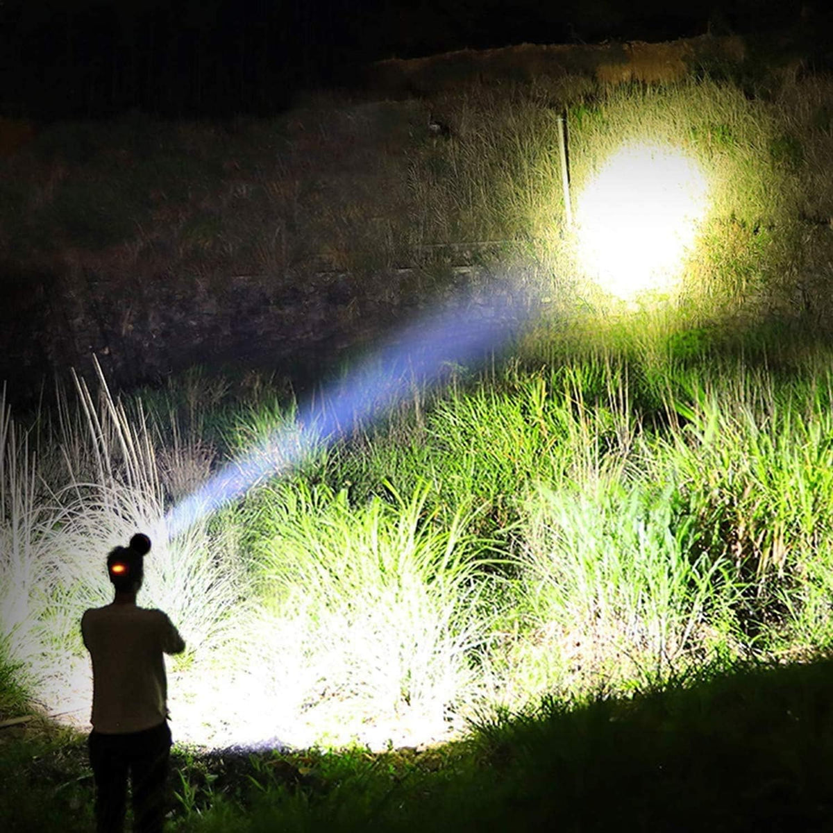 Rechargeable 10000 Lumens Zoomable Waterproof Headlamp S6615