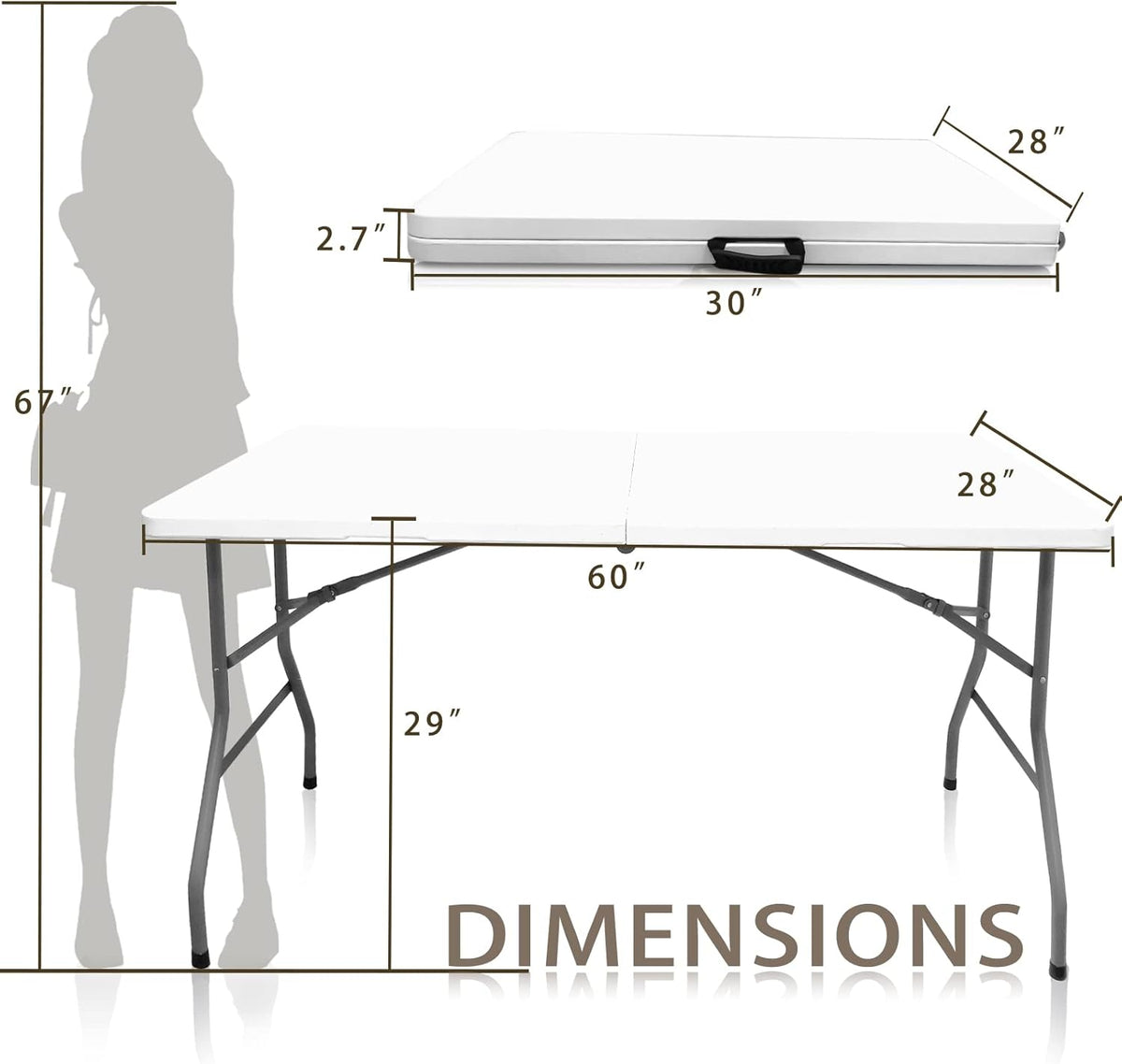 Square Folding Card Table V420