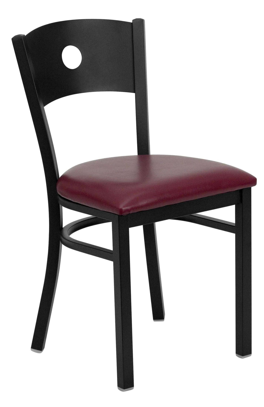 Black Metal Restaurant Chair Q19707