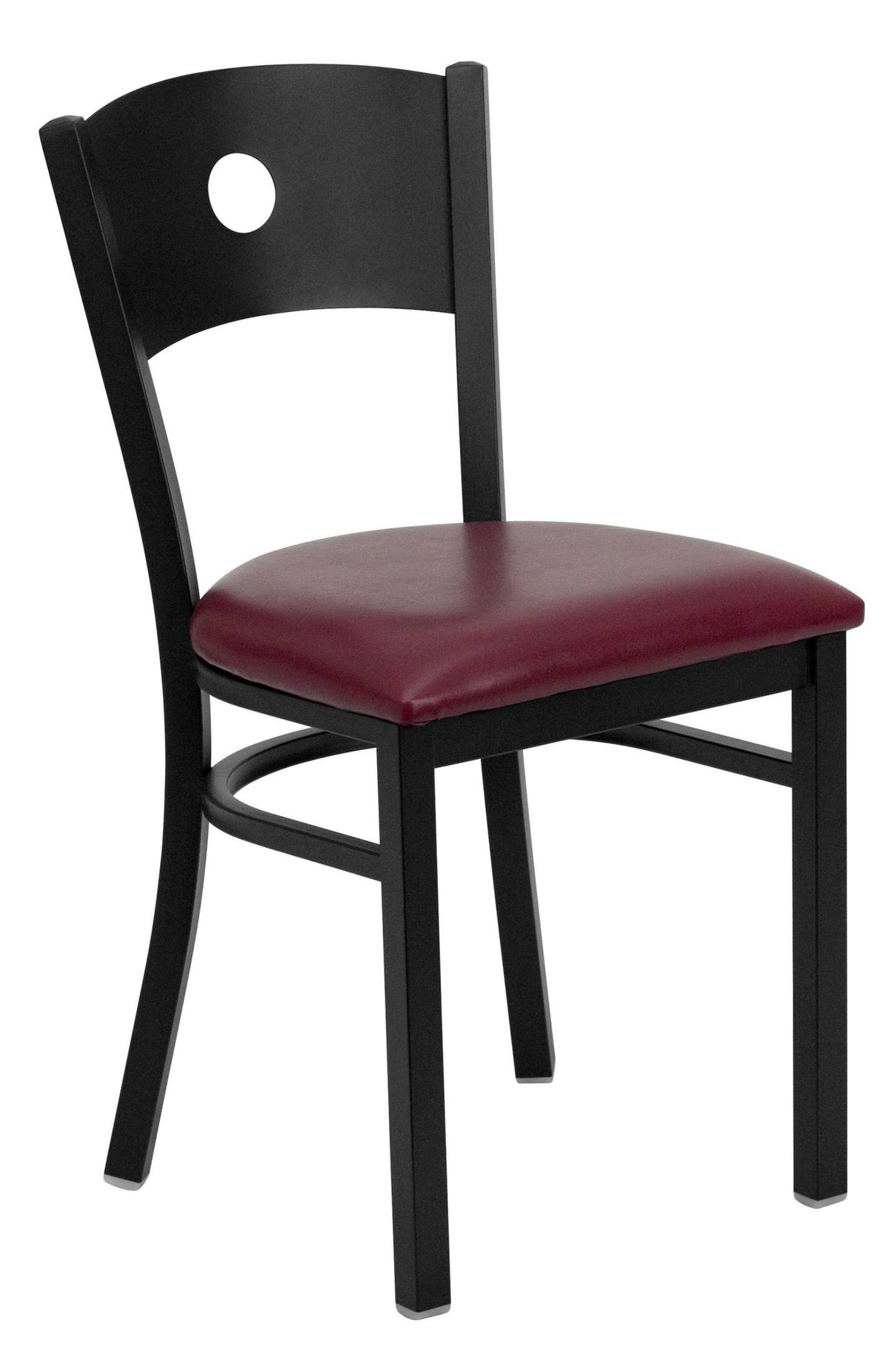 Black Metal Restaurant Chair Q19707