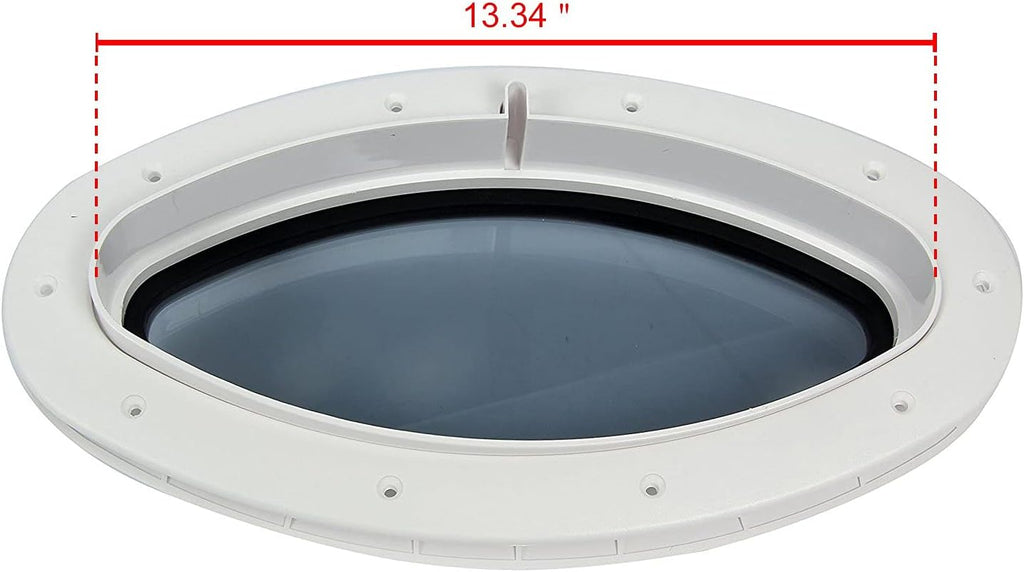 Pair of 16” x 8-5/8” Oval Opening Portlight Porthole Replacement Window N5762