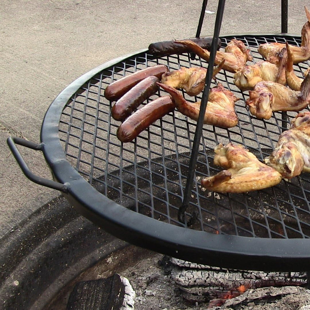Round Heavy-Duty Steel Fire Pit Cooking Grate L5539
