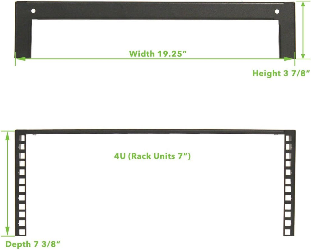 4U 19 Inch Vertical Wall Mount Server Rack Black T773794