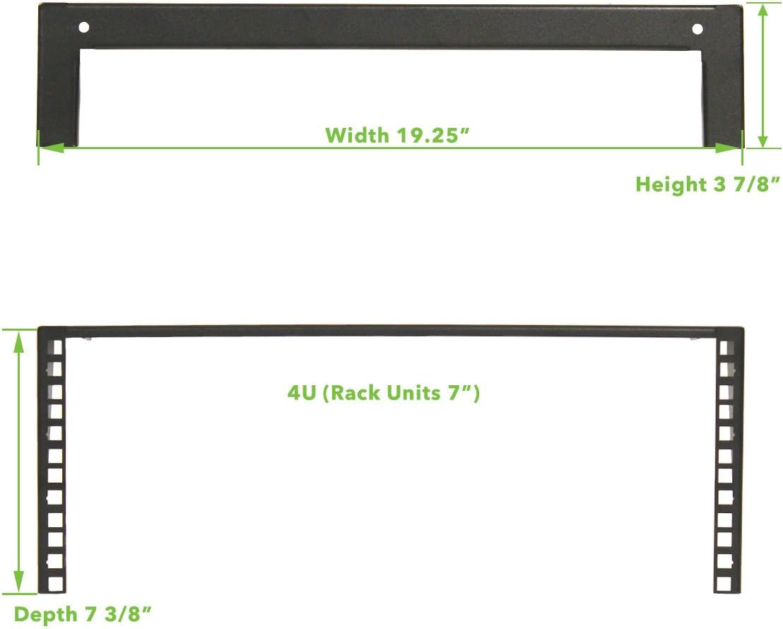 4U 19 Inch Vertical Wall Mount Server Rack Black T773794
