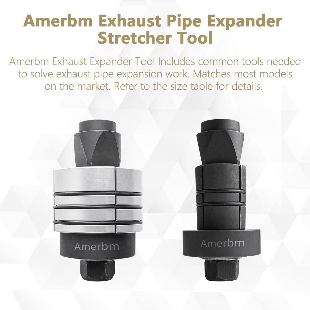 Exhaust Pipe Expander Tool Set 1-5/8 to 4-1/4 Inches with Rubber Rings Z698401