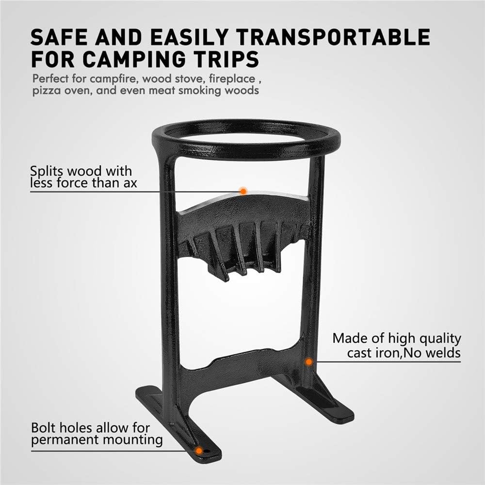 Manual Cast Iron Firewood Splitter Wedge Pack of 2 M8628