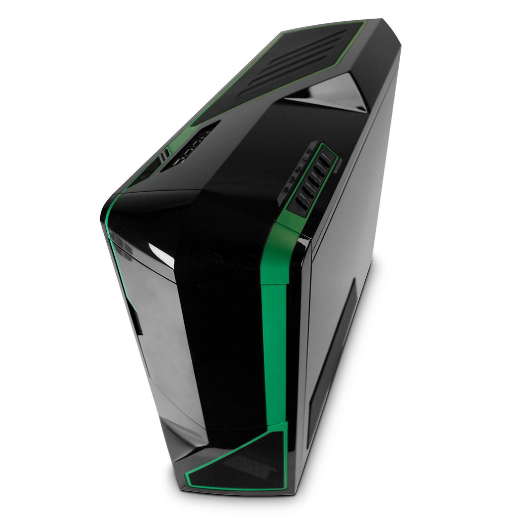 Black and Green ATX Full Tower Computer Case E70967