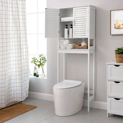 White Over-the-Toilet Storage Cabinet Q995001