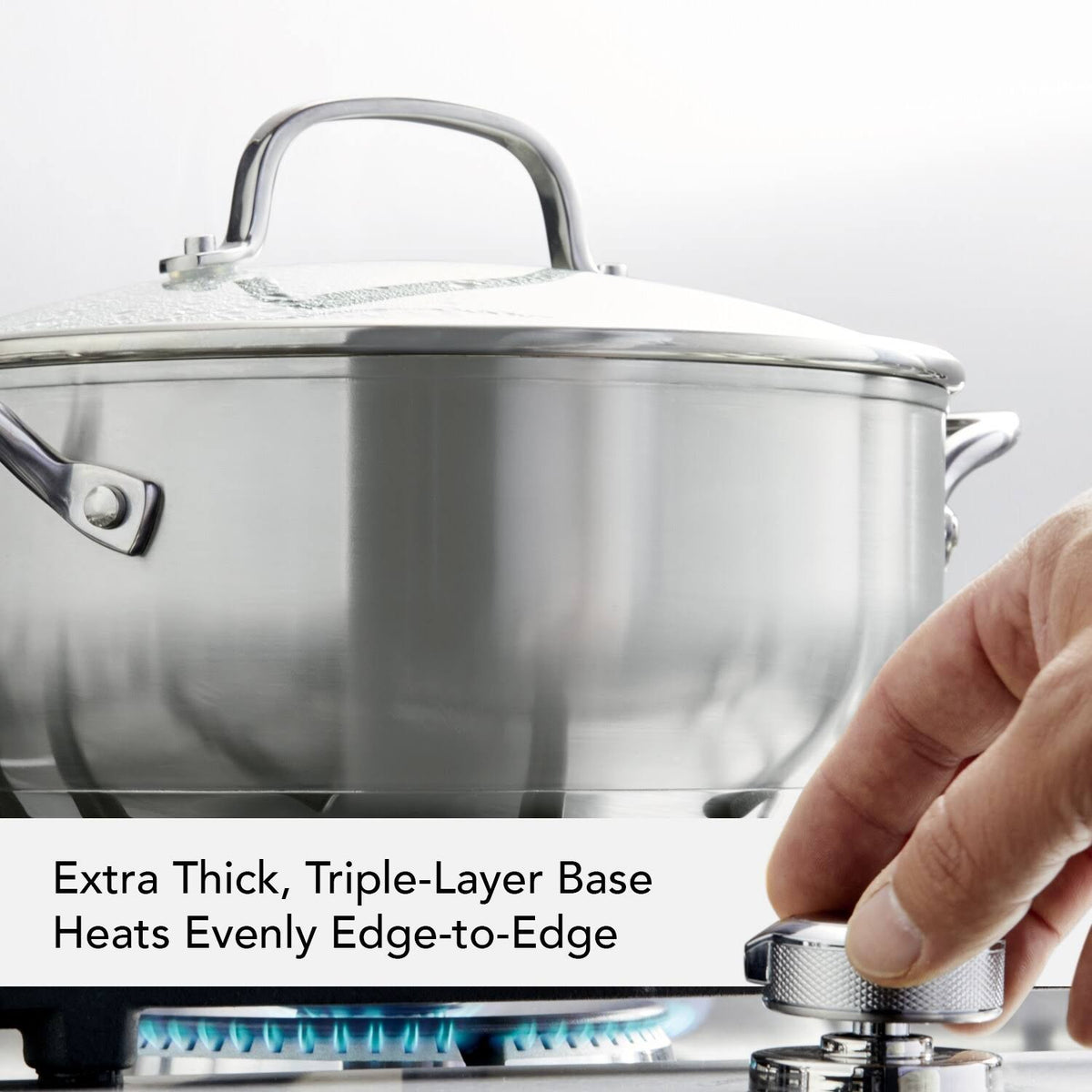 Stainless Steel 4qt Casserole with Lid C927194