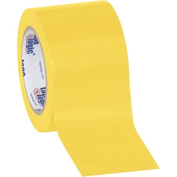 Yellow Solid Vinyl Safety Tape 3x22 x 36 Yard Roll W624