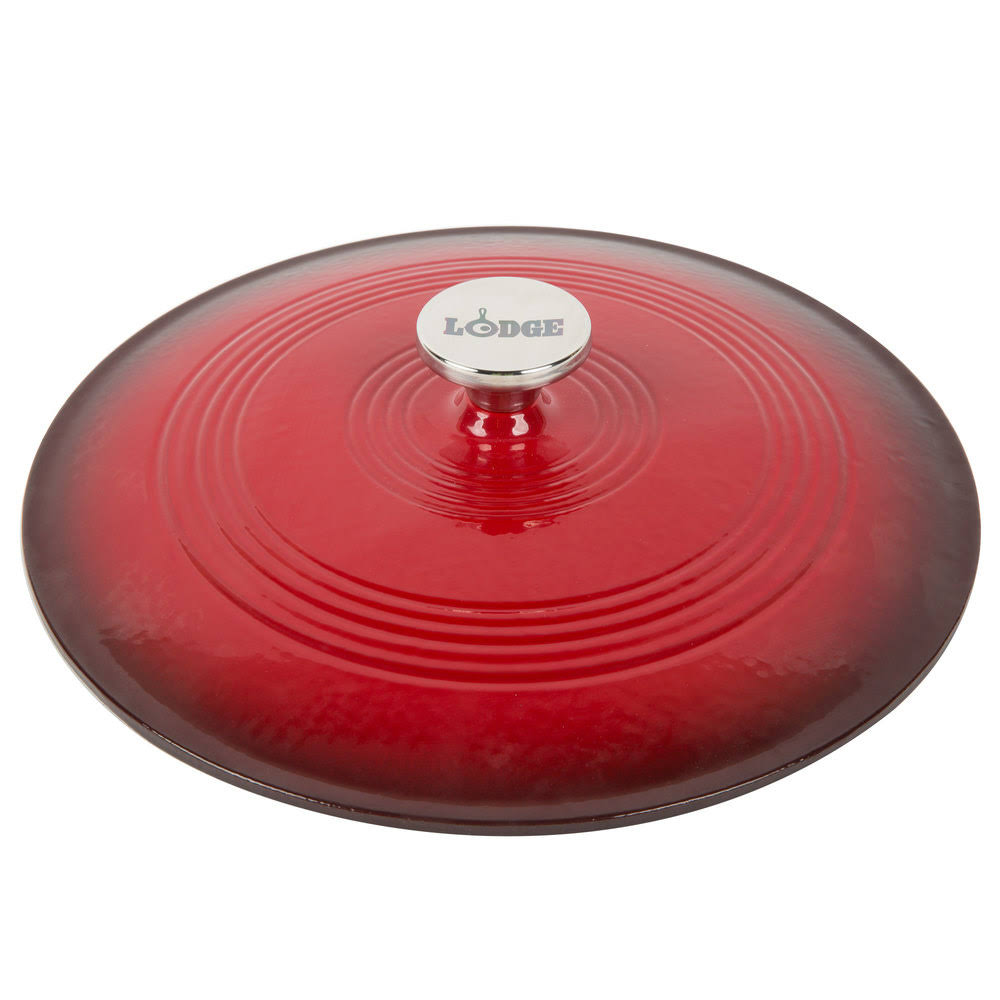 Cast Iron Casserole Dish 3.6 qt Red V257