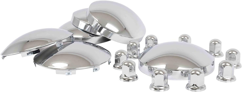 Steel Chrome Hub Caps and Lug Nut Covers D782